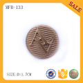 MFB133 Fashion metal button badge logo,gold making metal shank button for clothing